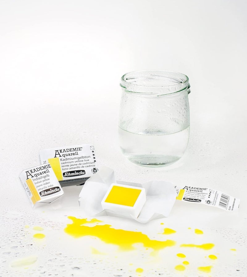 Schmincke - AKADEMIEÂ®AQUARELL watercolor box, basic assortment 12 x 1/2 pans + space for additional 12 pans, 75 412 097, metal box, fine artists' watercolors - Image 2